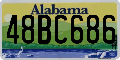 AL license plate 48BC686