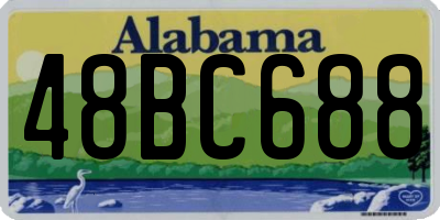 AL license plate 48BC688