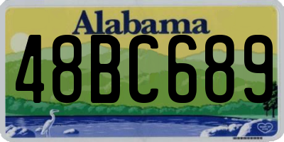 AL license plate 48BC689