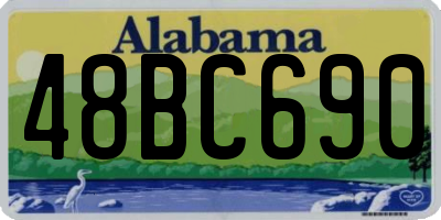 AL license plate 48BC690