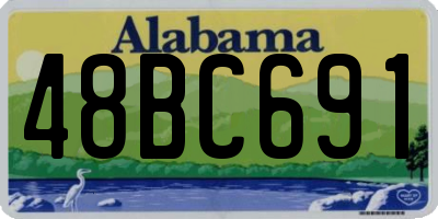 AL license plate 48BC691