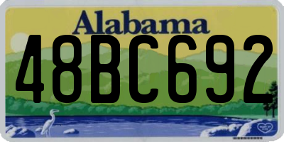 AL license plate 48BC692