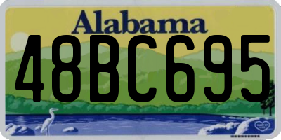 AL license plate 48BC695