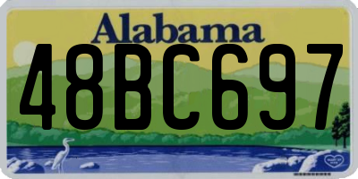 AL license plate 48BC697