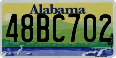 AL license plate 48BC702