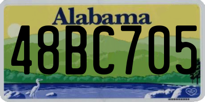 AL license plate 48BC705