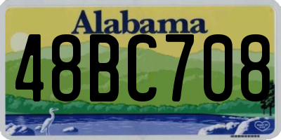 AL license plate 48BC708