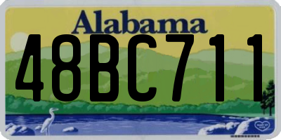 AL license plate 48BC711
