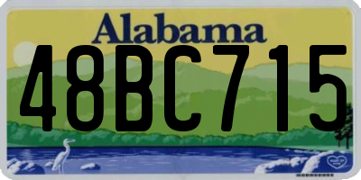 AL license plate 48BC715