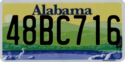 AL license plate 48BC716