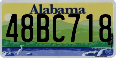 AL license plate 48BC718