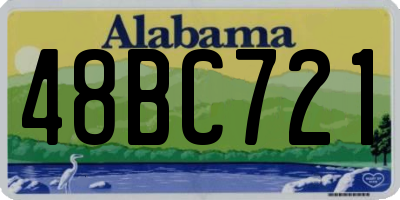 AL license plate 48BC721