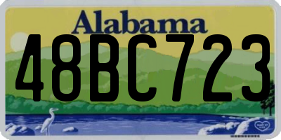 AL license plate 48BC723
