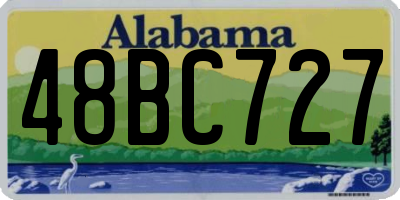 AL license plate 48BC727