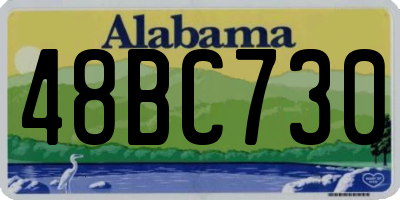 AL license plate 48BC730