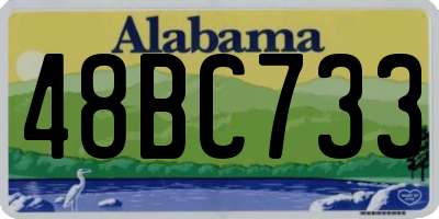 AL license plate 48BC733
