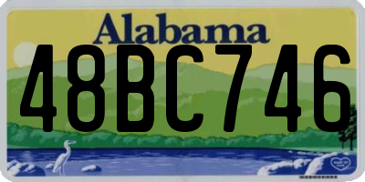 AL license plate 48BC746