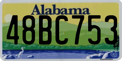 AL license plate 48BC753