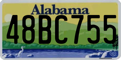 AL license plate 48BC755