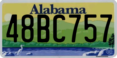AL license plate 48BC757