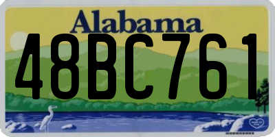 AL license plate 48BC761