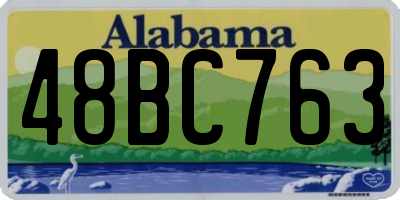 AL license plate 48BC763