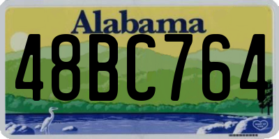 AL license plate 48BC764