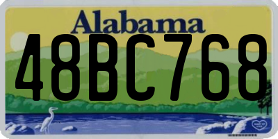 AL license plate 48BC768