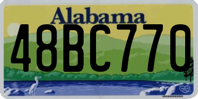 AL license plate 48BC770
