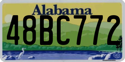 AL license plate 48BC772