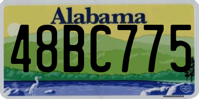 AL license plate 48BC775