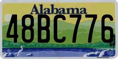 AL license plate 48BC776