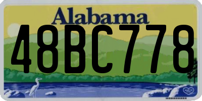 AL license plate 48BC778