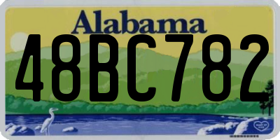 AL license plate 48BC782