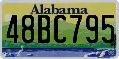 AL license plate 48BC795