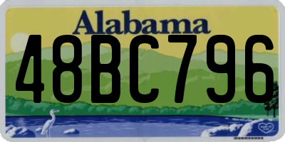 AL license plate 48BC796