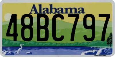 AL license plate 48BC797