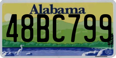 AL license plate 48BC799