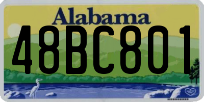 AL license plate 48BC801
