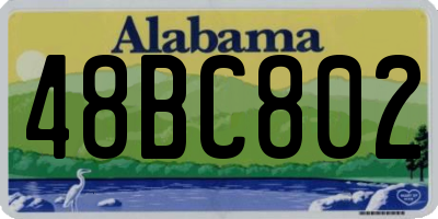 AL license plate 48BC802
