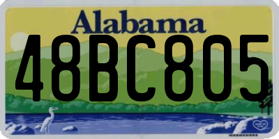 AL license plate 48BC805