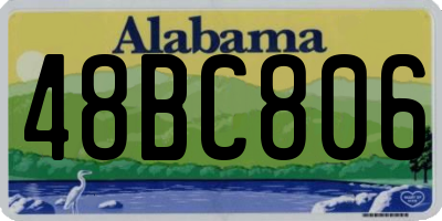 AL license plate 48BC806