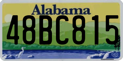 AL license plate 48BC815