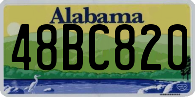 AL license plate 48BC820