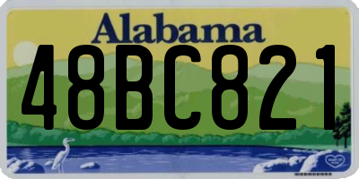 AL license plate 48BC821