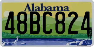 AL license plate 48BC824