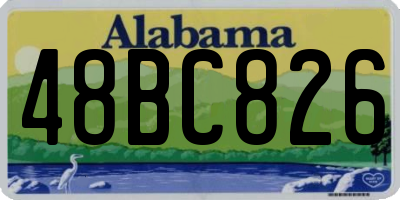 AL license plate 48BC826