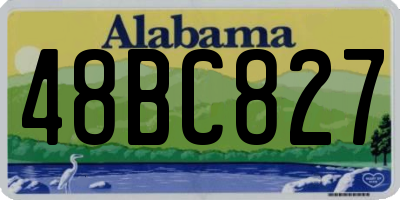 AL license plate 48BC827
