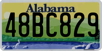 AL license plate 48BC829