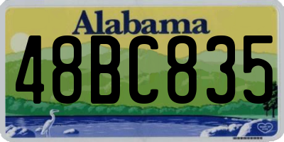 AL license plate 48BC835